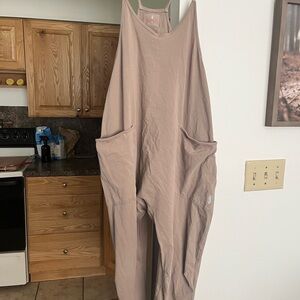 FP Movement by Free People Tan Jumpsuit